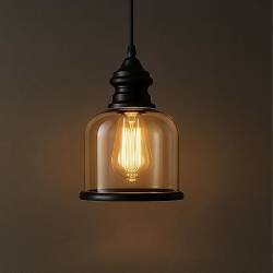 Pendant Light, Hanging Light for Home Decor Lamps with Glass Shade Indoor Outdoor, Balcony, Cafe, Bedroom< Living Room, Kitchen, Over The Dining Table