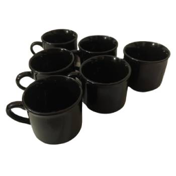 Light Brown Ceramic Tea Cup Set of 6 – Elegant Tea Cups for Daily Use l Under 200